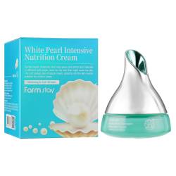 Farm stay Крем для обличчя Поживний з екстрактом перлів 50 мл White pearl intensive nutrition cream