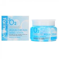 Farm stay Крем для обличчя Зволожуючий кисневий 100 мл O2 Premium Aqua Cream