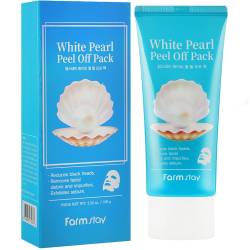 Farm stay Маска-плівка для обличчя Очищаюча з перлами 100 мл (White Pearl Peel Off Pack)