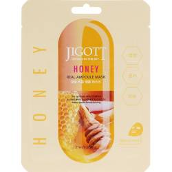 JIGOTT Маска для обличчя ампульна з медом 27 мл (HONEY Real Ampoule Mask)