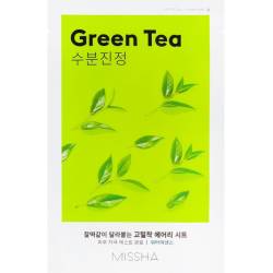 MISSHA Маска для обличчя Зелений чай 19 г/ AIRY FIT SHEET MASK GREEN TEA