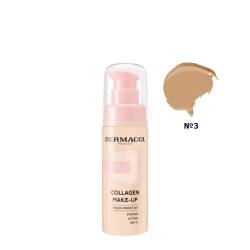 Dermacol Тональний крем омолоджуючий з колагеном SPF-10 Make-Up 16H Collagen №3  20 мл Nude