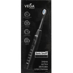 Vega Електрична  звукова зубна щітка на 5 режимів чищення VT-600 B (чорна)