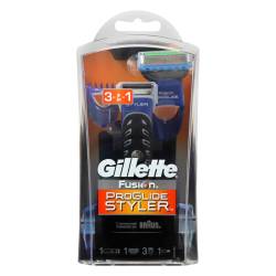 Gillette Стайлер Fusion Proglide Бритва 1картр.+насадки 3шт+г/д/гоління 9мл