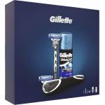 *Н-р Gillette MACH3 (Turbo бритва з 2 змiн кас + гель д/гоління Екстракомфорт 75мл + чохол)