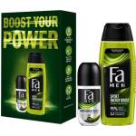 Fa Подарунковий набір "Boost your power" (гель д/душ 50мл+дез рол 50мл д/чол)