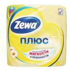 Туалетний папір Zewa Plus жовтий 4шт 2шар.*