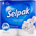 Туалетний папір SELPAK білий 4шт 3шар Фото 2