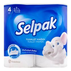 Туалетний папір SELPAK білий 4шт 3шар