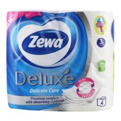Туалетний папір Zewa Deluxe білий 4шт 3шар.