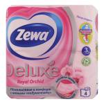 Туалетний папір Zewa Deluxe Орхідея аромат 4шт 3шар.*