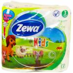 Туалетний папір Zewa Kids білий 4шт 3шар.*