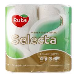Туалетний папір Ruta Selecta білий 4шт 3шар