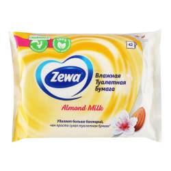 Вологий туалетний папір Zewa Almond milk 42шт