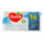 Туалетний папір Ruta Classic білий  16 рул*