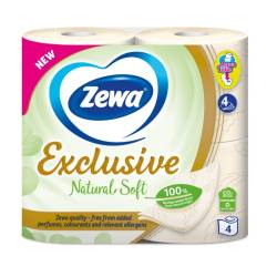 Туалетний папір Zewa Natural Soft 4шт 4шар