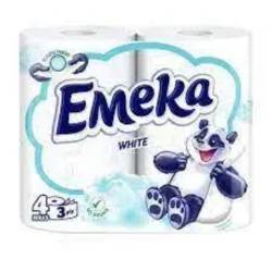 Туалетний папір  Emeka White 4шт 3шар