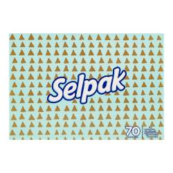 Серветки в коробці Selpak Mini Mix 3шар 70шт