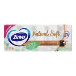 Носові хустинки  Zewa Natural Soft 9x10шт 4шар