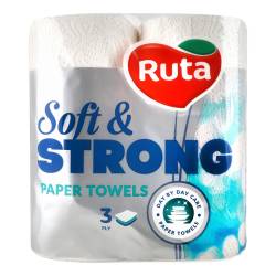 Рушники паперові Ruta Soft Strong 3-шар  2 рул