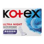 Прокладки Kotex Ultra Night д/крит днів 7кр. 7шт Фото 1