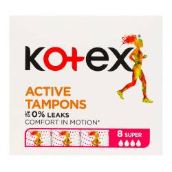 Тампони Kotex Active Super 8