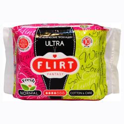 Прокладки Fantasy Flirt Ultra Fresh д/крит. днів cotton&care 4кр. 10шт.