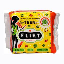 Прокладки Fantasy Flirt Teen Fresh д/крит. днів cotton&care 3кр. 10шт.