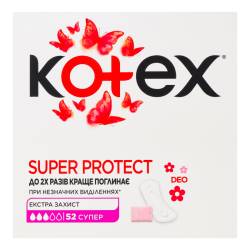 Прокладки Kotex Super Deo IFW щод 52
