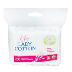 Ватні палички Lady Cotton в пакеті 200шт