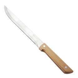 KM5316 Ніж для м'яса з нержавіючої сталі з дерев'яною ручкою (лезо 20см, рукоятка 12.5см)