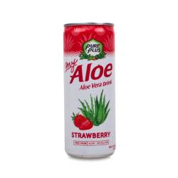 Напій Aloe з полуницею з/б, TM PURE PLUS  0.24л