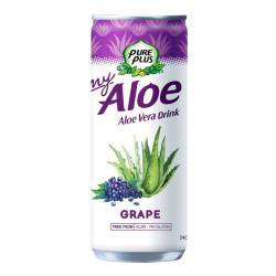 Напій Aloe з виноградом з/б, TM PURE PLUS  0.24л