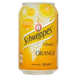 Напій Schweppes Orange Carbonated з/б 0,331л, Польща