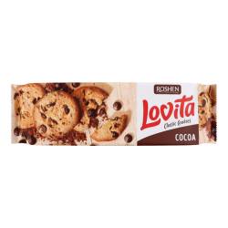 Печиво здобне Lovita Classic Cookies з кусочками глазурі 150г Рошен