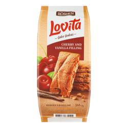 Печиво Lovita Cake Cookies з вишнево-ванільною начинкою 168г Рошен