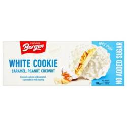 Печиво з кремовою начинкою у білому шоколаді без цукру  100г Bergen