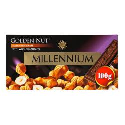 Шоколад Millenium GOLD чорний/горіх (карт/уп.) 100г МАЛБИ