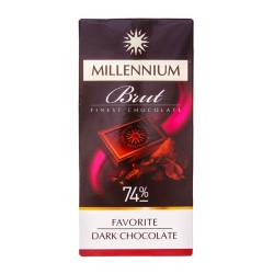 Шоколад Millennium Favorite brut екстра чорний 74% 100г МАЛБИ
