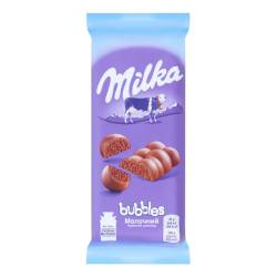 Шоколад молочний пористий Bubbles 80г Мілка