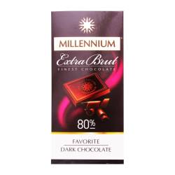 Шоколад Millennium Favorite brut екстра чорний 80% 100г МАЛБИ