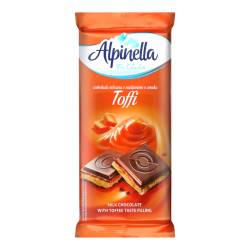 Шоколад Alpinella молочний Toffi 100г