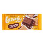 Шоколад Lacmi молочний з шоколадною начинкою і вафлі 90г Рошен Фото 1