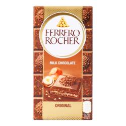 Шоколад молочний з лісовими горіхами, 90г Ferrero