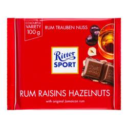 Шоколад з ромом, родзинками та лісовим горіхом 100г Ritter Sport