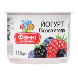 Йогурт Лісова ягода 1,5% 115г ст. 
