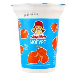 Йогурт десертний 4,0% 260г з наповнювачем "Карамель" ТМ "Марійка"