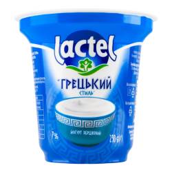 Йогурт вершковий Грецький стиль 7% 230г ст. ТМ Лактель