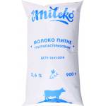 Молоко ультрапастеризоване 2.6% 900г  Mileko