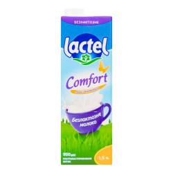 Молоко безлакт. ультрапаст. "Lactel" 1,5% 950г т/б